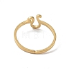 Real 18K Gold Plated 304 Stainless Steel Adjustable Finger Ring RJEW-L115-01G-08-3