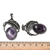 Natural Amethyst Pendants G-H332-11AS-07-3
