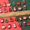 24Pcs 12 Styles Christmas Decorations Theme Opaque Acrylic Bead with Enamel FIND-FS0002-66-5