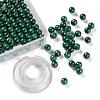 100Pcs 8mm Natural Malachite Round Beads DIY-LS0002-33-1