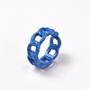 Spray Painted Alloy Cuff Rings RJEW-T011-27-RS-3
