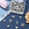 60Pcs 5 Styles Stainless Steel Charms STAS-FS0001-46-7