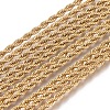 Unisex 304 Stainless Steel Rope Chain Necklaces STAS-D0002-33G-2
