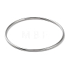 Non-Tarnish 304 Stainless Steel Simple Plain Bangle for Women High Polished BJEW-F461-01I-P-1