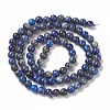 Natural Lapis Lazuli Round Beads Strands G-I181-09-4mm-3