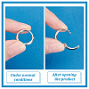   4Pairs 4 Styles Brass Huggie Hoop Earrings EJEW-PH0001-28P-4