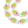 Dyed & Heated Glass Enamel Beads GLAA-T023-45C-3