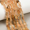 Natural Gold Rutilated Quartz Beads Strands G-C272-01-1