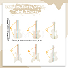 12Pcs 6 Styles Unfinished Wooden Guitar Pendants for Painting Arts WOOD-ME0001-22-2