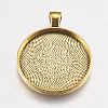 Alloy Pendant Cabochon Settings X-PALLOY-A13349-AG-NR-1