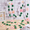Felt Flower Hanging Banners AJEW-WH0596-696-4