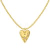 Heart with Star 925 Sterling Silver Micro Pave Cubic Zirconia Pendant Necklaces NJEW-K279-06MG-2