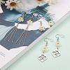Millefiori Glass Flower Dangle Earrings Set EJEW-JE04468-2