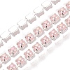 Iron & ABS Plastic Imitation Pearl Tennis Chains CH-Q006-01A-10-1