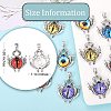 10Pcs 5 Colors Glass Pendants FIND-SZ0002-99-2