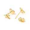 304 Stainless Steel Tiny Dragonfly Stud Earrings with 316 Stainless Steel Pins for Women X-EJEW-J043-02G-2