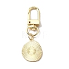 Smiling Face Enamel Pendant Decorations KEYC-WH0036-08LG-06-2