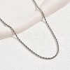 Fashionable Silver Twisted Beach Necklace for Women YN3887-1