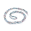 Electroplate Glass Beads Strands EGLA-L015-HP-A02-3