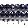 Electroplate Transparent Glass Beads Strands LS-EGLA-A035-T10mm-A15-4