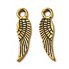 Tibetan Style Alloy Wing Charms TIBEP-3344-AG-RS-1