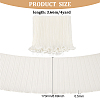 4 Yards Polyester Pleated Elastic Lace Ribbon OCOR-FG0001-79B-2
