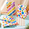 20Pcs 2 Styles Rainbow Color Paper Storage Bags ABAG-TA0002-35-5