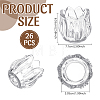 26Pcs Glass Candle Cups AJEW-WA0004-69B-2