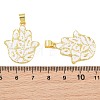 Brass Pendants KK-CBA3FD6-02A-G-2