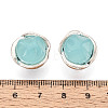 Zinc Metal Alloy & Natural Turquoise Buttons BUTT-WH0057-001E-AS-3