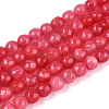 Dyed Natural White Jade Beads Strands G-T139-4mm-60-07-4