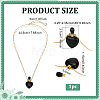 1Pc Natural Gemstone Heart Perfume Bottle Pendant Necklaces NJEW-PH0001-61A-2
