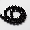 Natural Obsidian Round Beads Strands G-E329-4mm-37-01-2