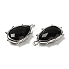 Natural Obsidian Pendants G-B009-02P-I-2