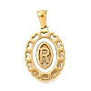 Golden 304 Stainless Steel Pendants STAS-K300-02G-R-1