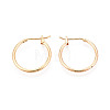 304 Stainless Steel Hoop Earrings EJEW-T048-25B-G-1
