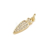 Brass Micro Pave Cubic Zirconia Charms KK-H077-02G-06-2