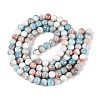 Opaque Ombre Effect Dyed Glass Beads Strands GLAA-Q106-04A-11-2