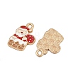 Christmas Themes Alloy Enamel Pendants ENAM-Z023-01G-07-2