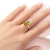 Alloy Enamel Rotatable Cuff Open Rings FS-WGEC271-18-1