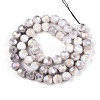 Anti-Tarnish Electroplate Glass Beads Strands X-EGLA-T021-8mm-15-01-3