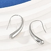 304 Stainless Steel Teardrop Dangle Earrings EJEW-S272-06P-3