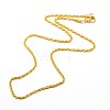 Fashionable 304 Stainless Steel Rope Chain Necklace Making STAS-A028-N050-2