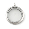 304 Stainless Steel Floating Locket Pendants STAS-E443-41P-02-1