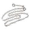 5.5MM 201 Stainless Steel Textured Figaro Chain Necklaces for Unisex NJEW-K302-17P-4
