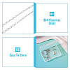 1Pc 304 Stainless Steel Cable Chain Necklaces NJEW-TA0001-24Q-4