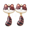 Printed Alloy Pendants ENAM-K076-45G-04-1