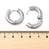 Tarnish Resistant 202 Stainless Steel Huggie Hoop Earrings LS-EJEW-O087-08H-P-2