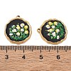 304 Stainless Steel Enamel Pendants SA-CBA0530-01B-G-3
