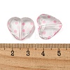 Transparent Printed Acrylic Beads OACR-H124-03B-3